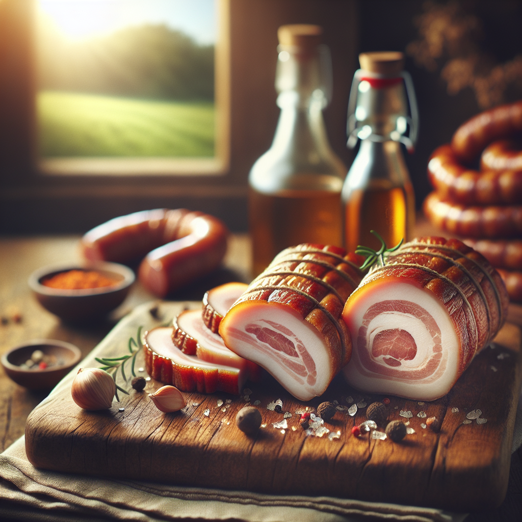 Schweinebauch mit Schwarte